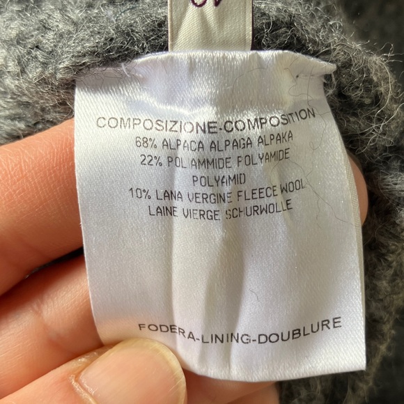 Stella McCartney Charcoal Long Sleeve wool knot Dress size 40 luxurious - Picture 8 of 10